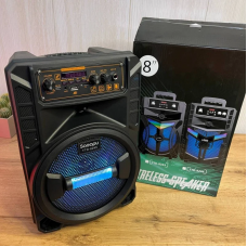 Беспроводная караоке-колонка Soeopu TTD-8245 (8 дюймов) с радио, USB и подсветкой (8) оптом