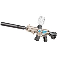 Автомат на орбизах M416 Water Attack на аккумуляторе (песочный/бежевый), детский гидрогелевый бластер с глушителем (36) оптом