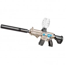 Автомат на орбизах M416 Water Attack на аккумуляторе (песочный/бежевый), детский гидрогелевый бластер с глушителем (36) оптом